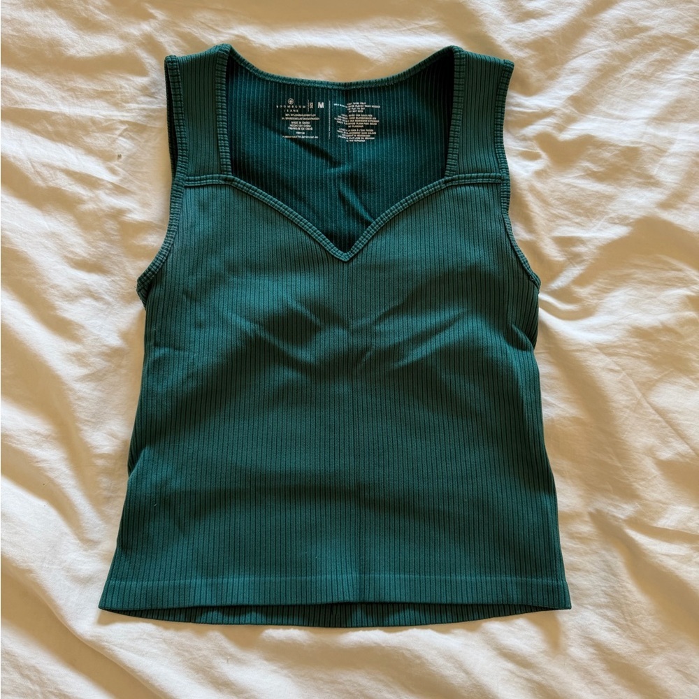Teal Stretchy Tank Top